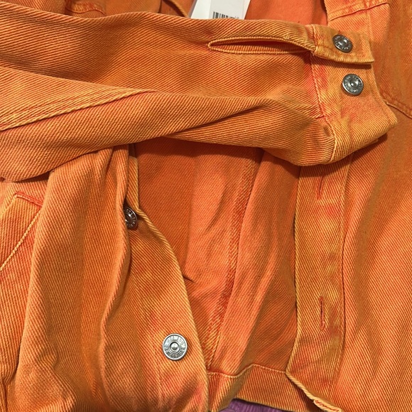 NWT! Urban Outfitters BDG Bristol Twill Work Jacket Rust Orange Large - Picture 5 of 9